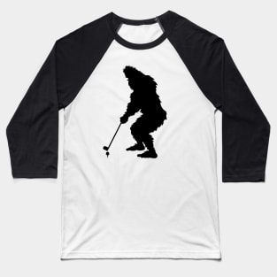 Bigfoot Playing Golf Baseball T-Shirt